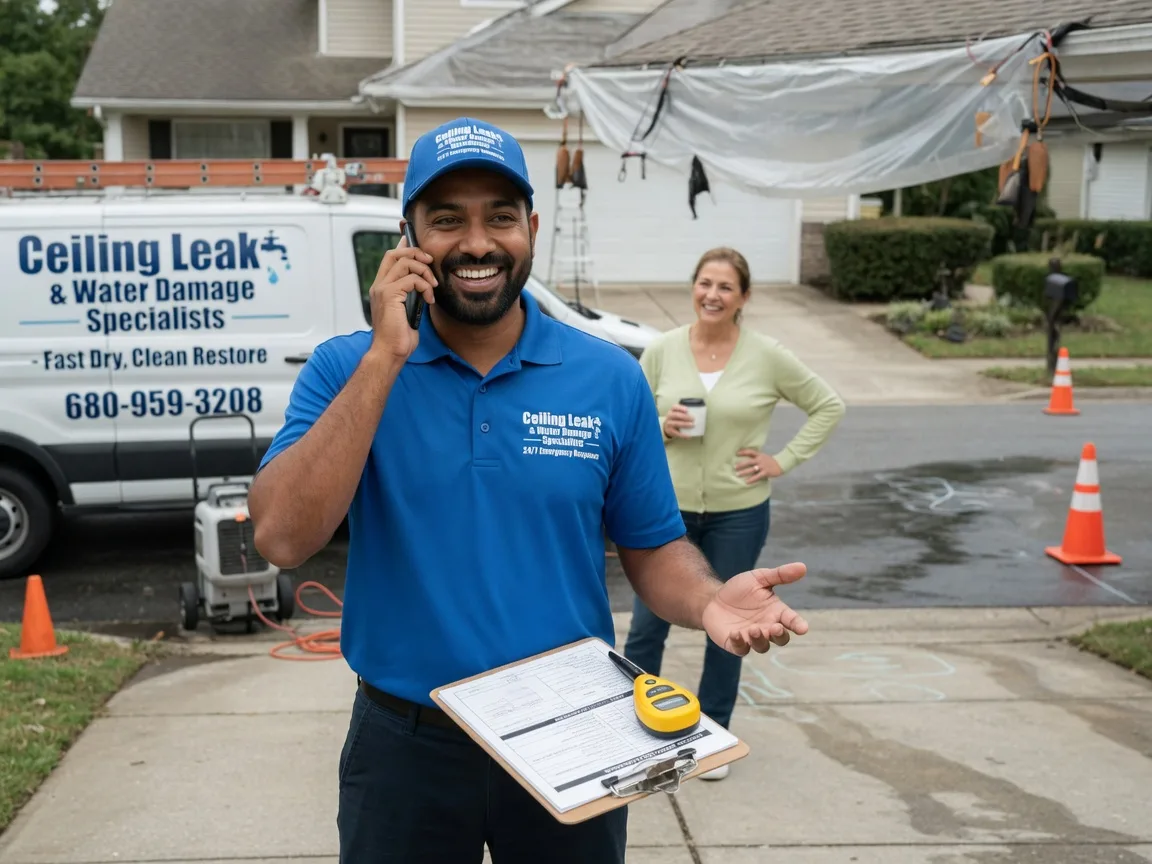 Ceiling Leak Cleanup Royse City, TX FAQs